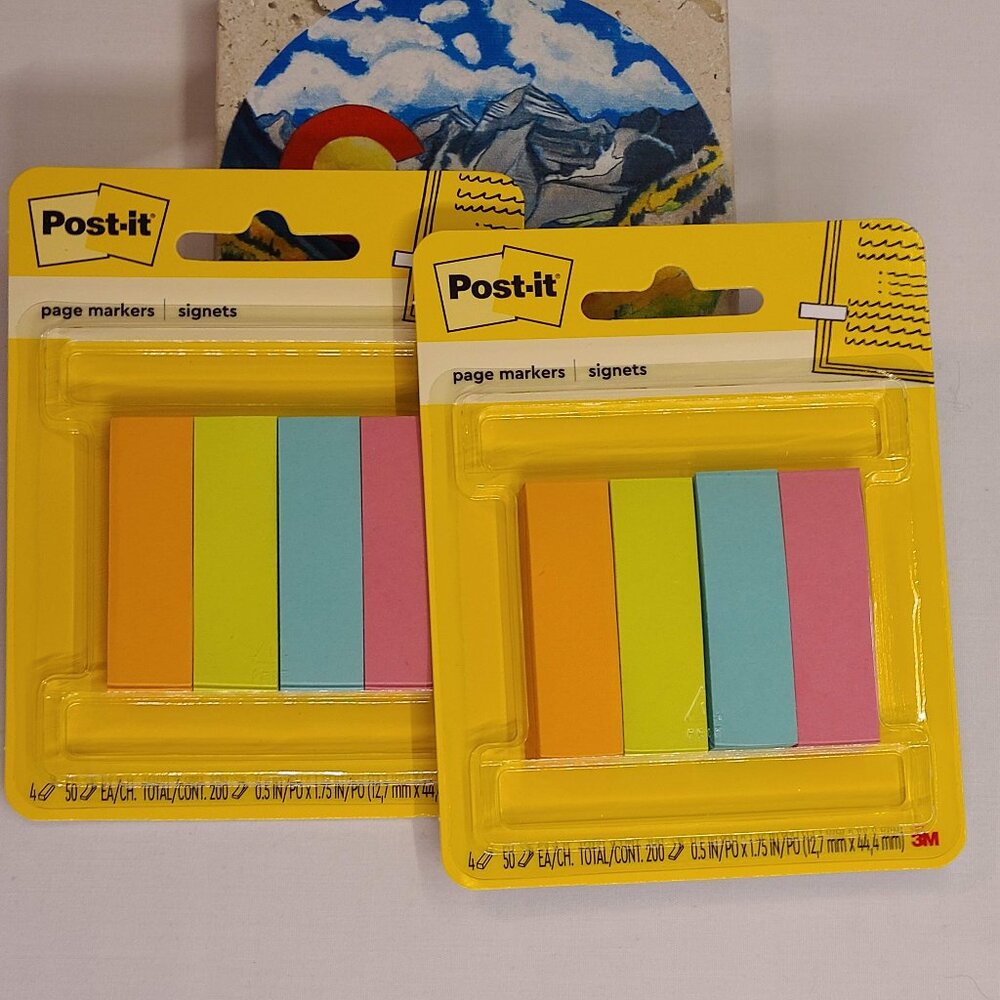 2pc Post-it Page Markers - 400 total